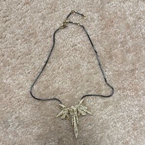 Elegant Gold Necklace with Crystal Accents